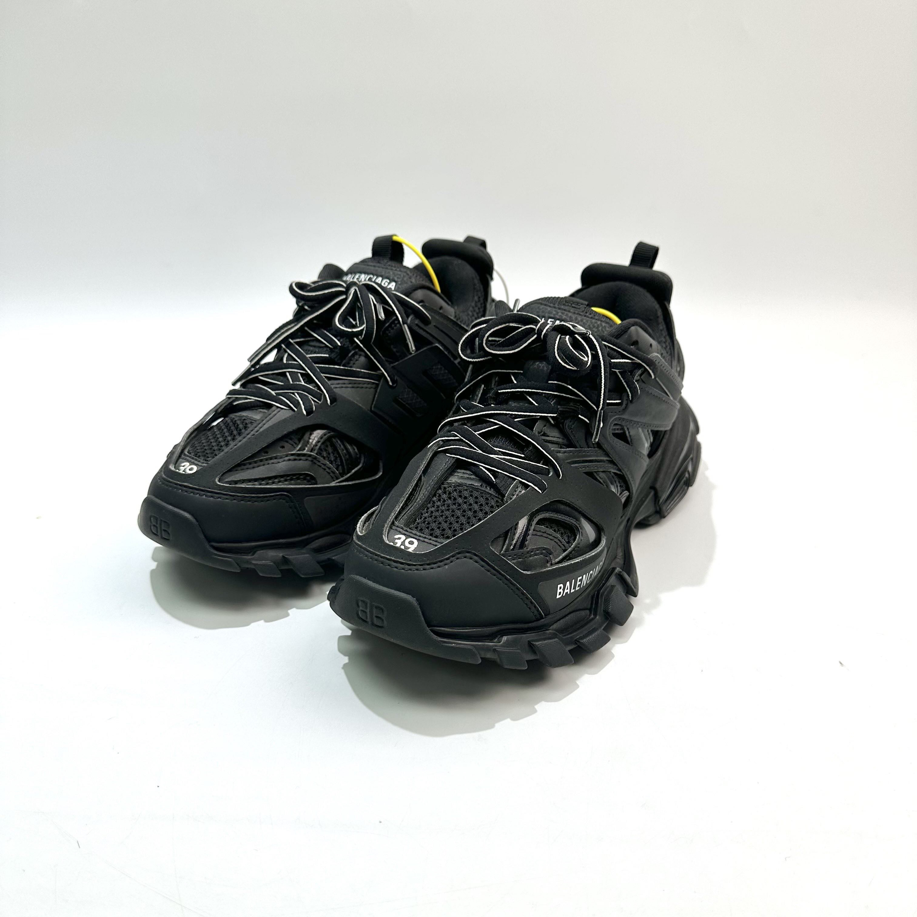 99新 Balenciaga/巴黎世家 39码 纯黑Track1.0老爹鞋 SY0334