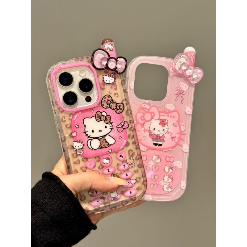 创意个性大哥大豹纹可爱猫咪适用iphone16promax苹果15手机壳1413