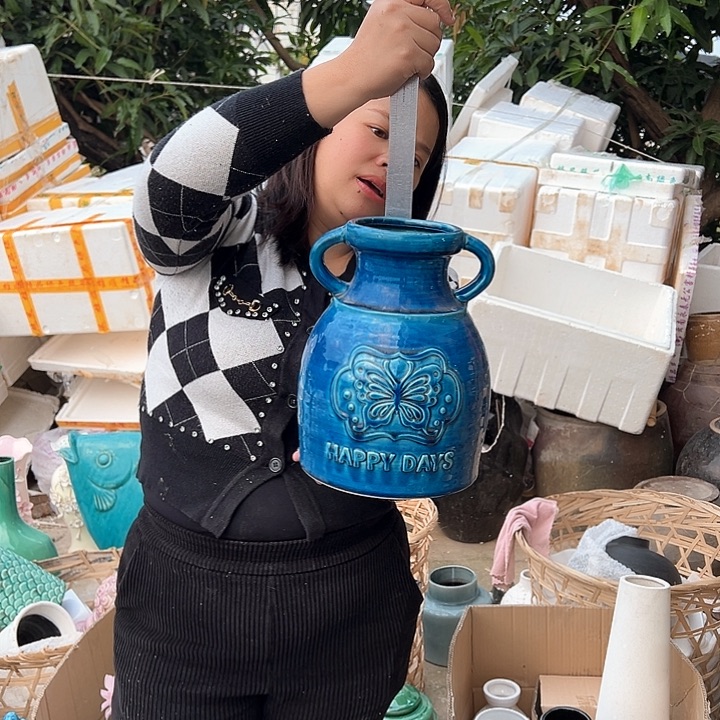 瓶高度25厘米口径10厘米微瑕捡漏