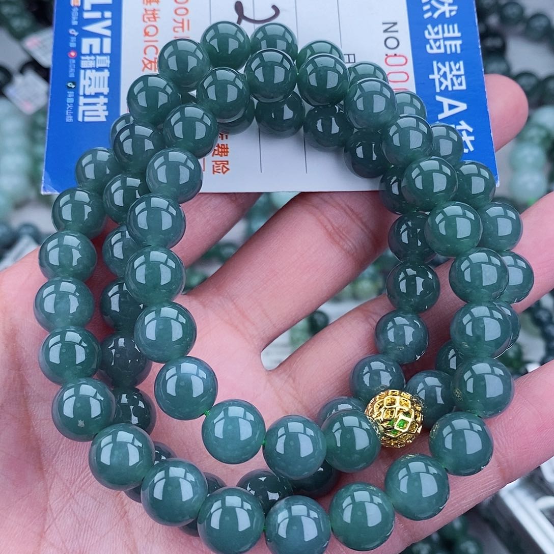 翡翠毛衣链未镶嵌