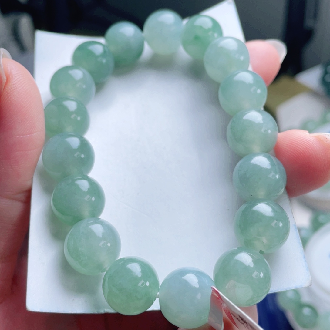 翡翠未镶嵌手链手串12+