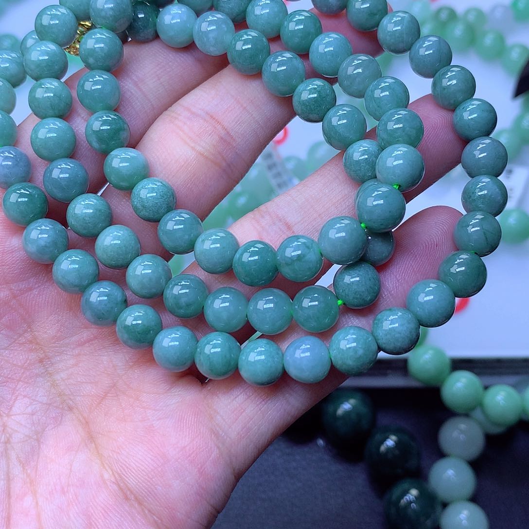 翡翠未镶嵌毛衣链