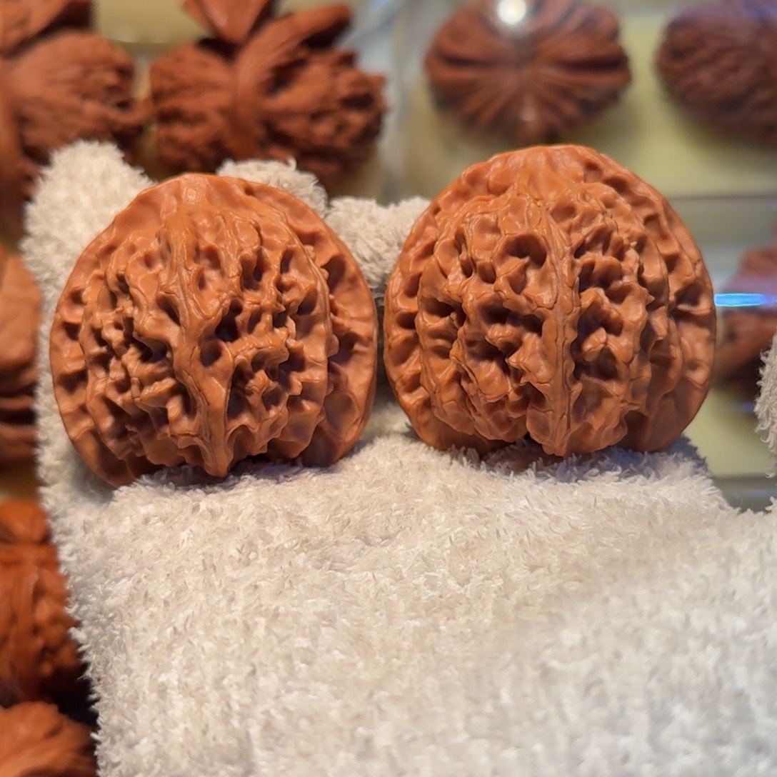 文玩核桃吊坠43苹果无药筋正十字底