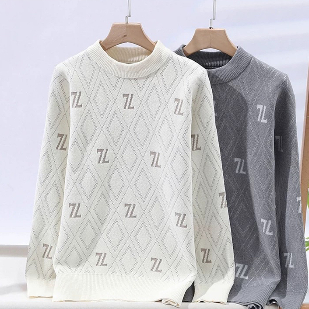 998冬季毛衣男加厚半高领针织打底衫上衣2025新款内搭