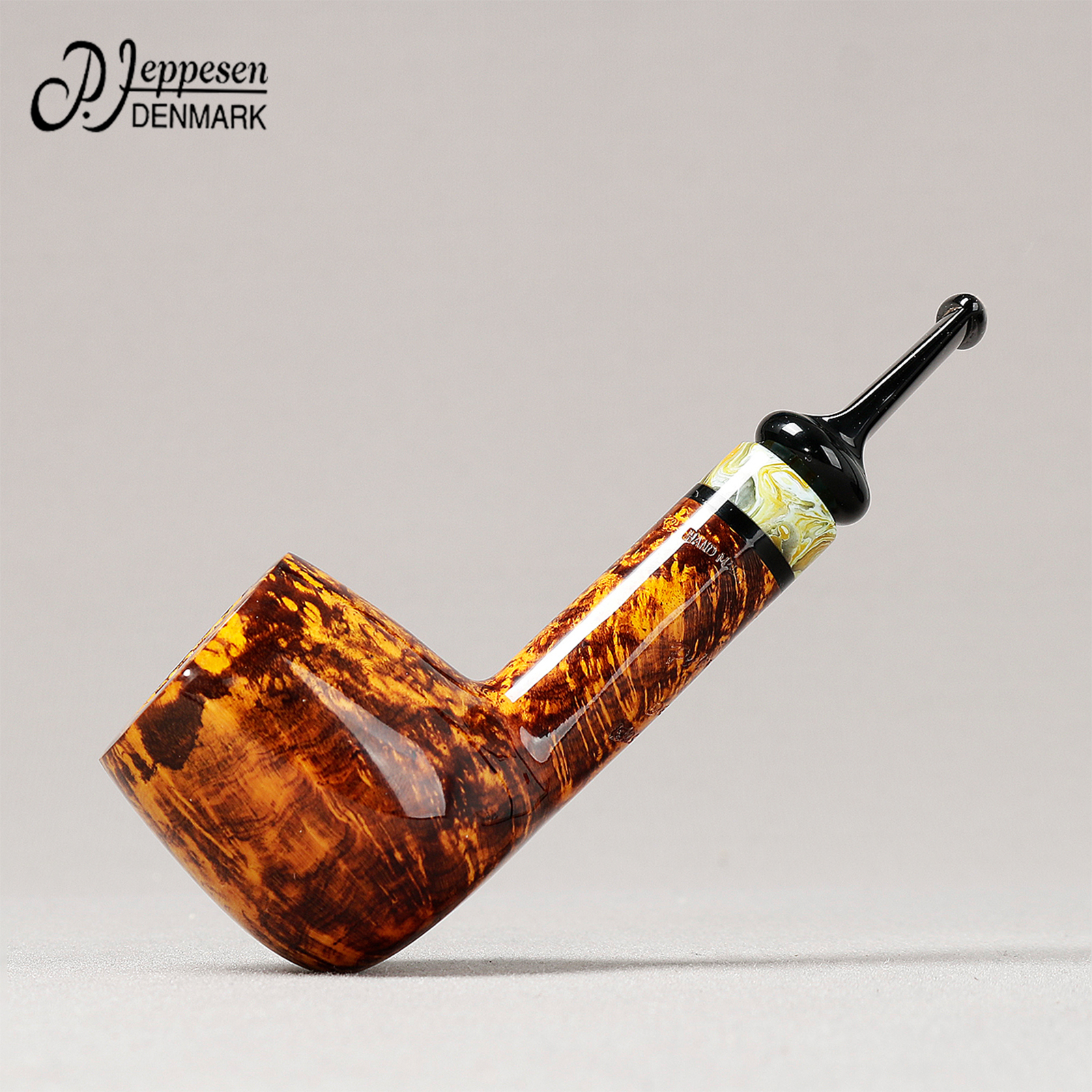 丹麦彼得吉普森 IDA3 光面直斗 手工石楠木烟斗