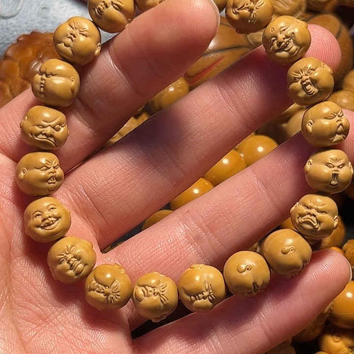 橄榄核手串/手链猴头精工百态