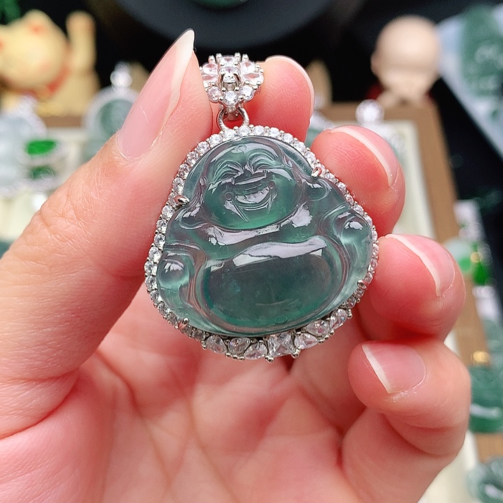 颈饰银S925镶嵌翡翠❛****吊坠
