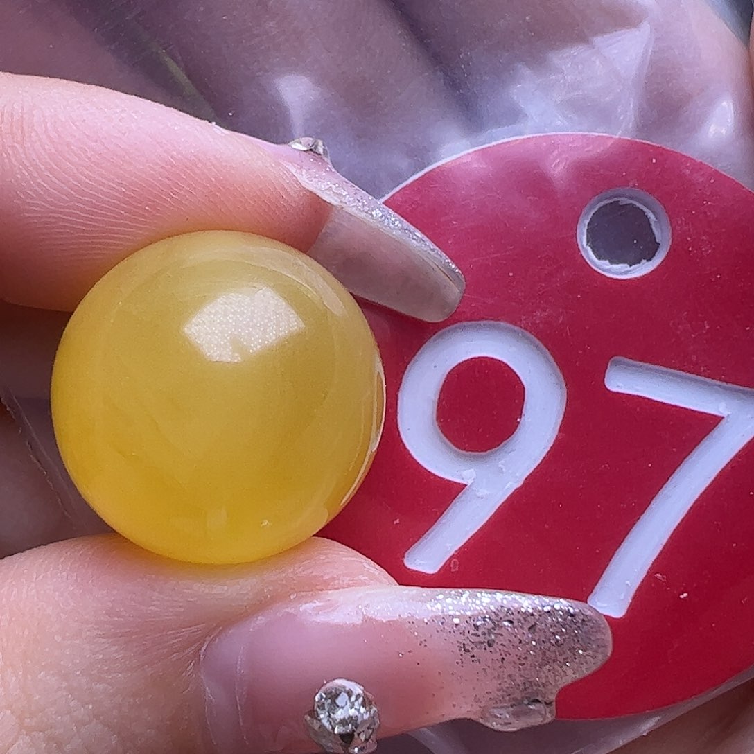 未镶嵌蜜蜡珠宝奇石实**圆17mm圆珠