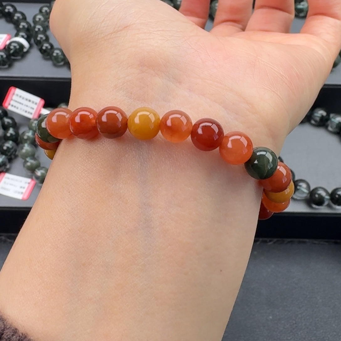 手链未镶嵌水晶天然彩兔毛