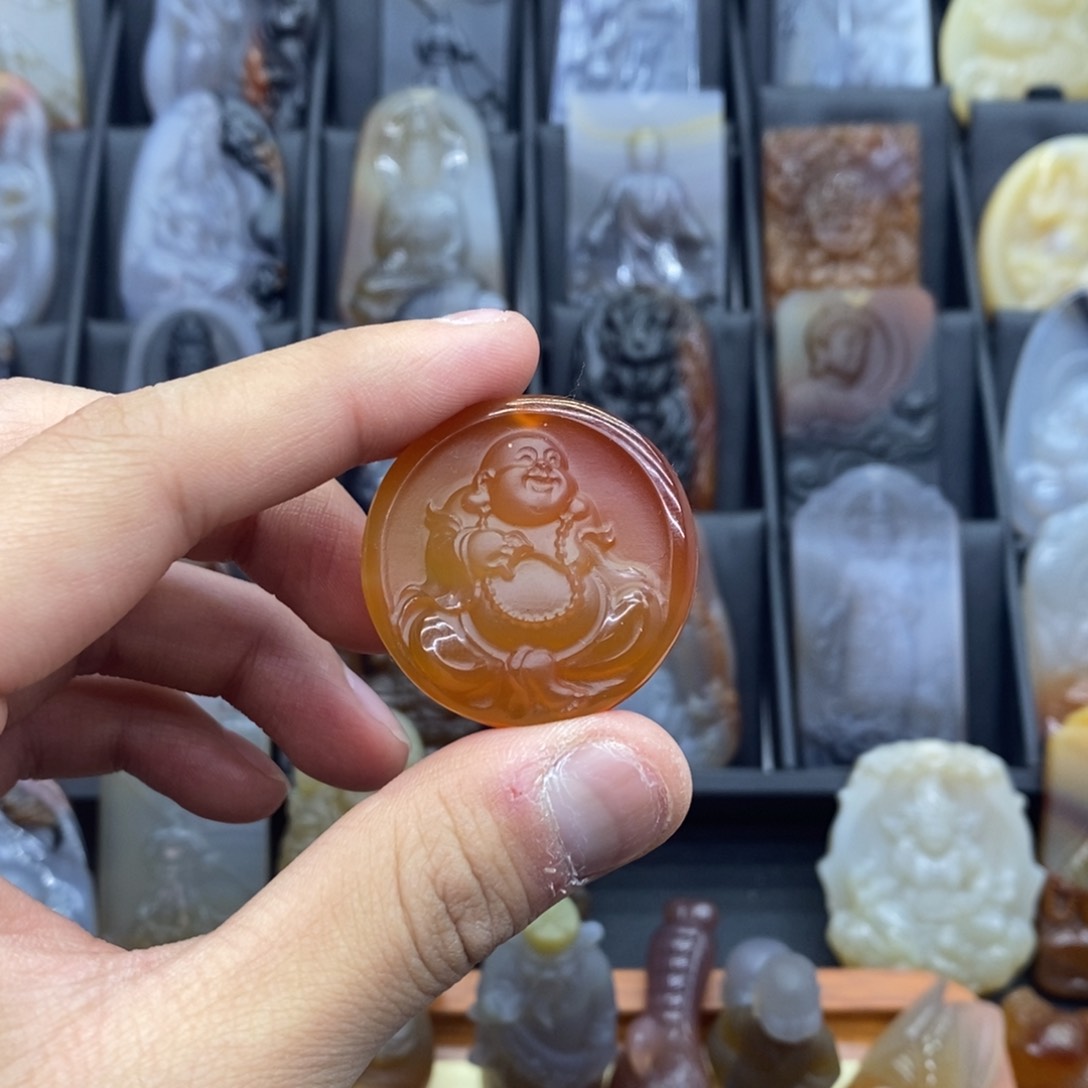 玛瑙/玉髓吊坠(赠链)未镶嵌吊坠