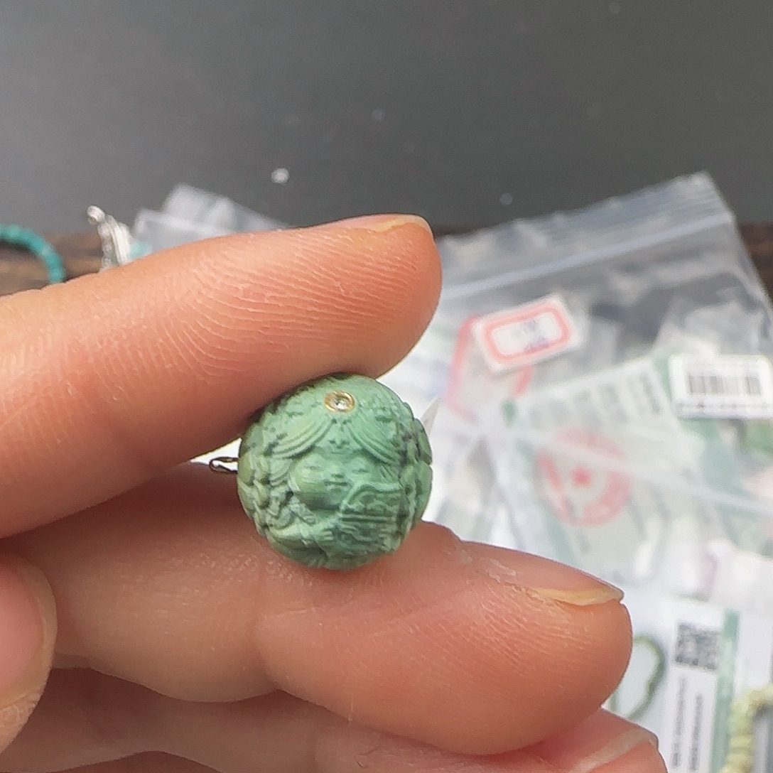 绿松石珠宝半成品未镶嵌