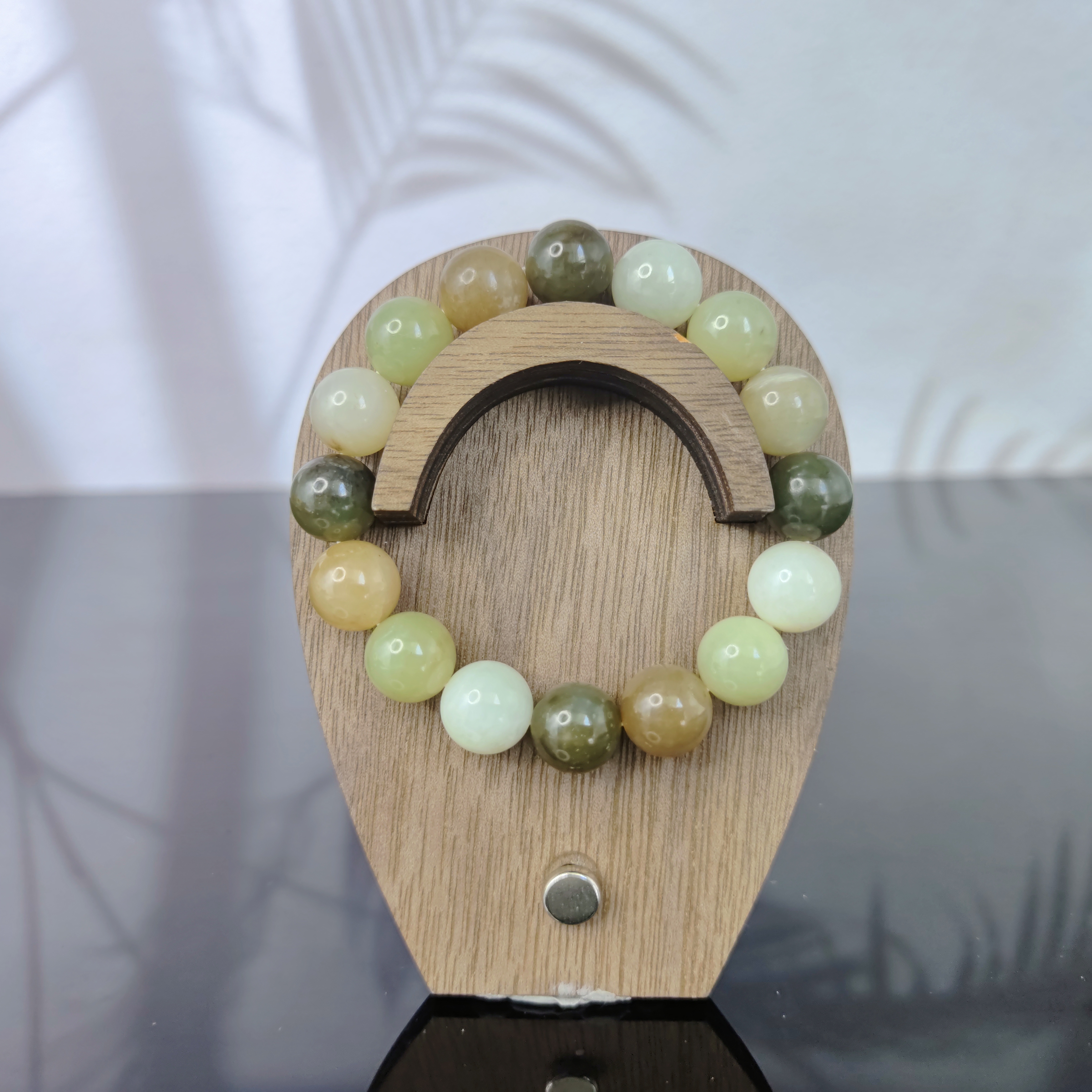 H和田玉多宝圆珠手串（卡12）1470