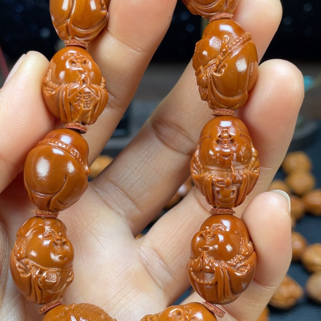 秃***子手串橄榄核C弥勒6271