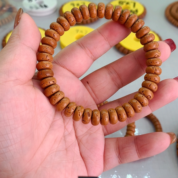 三*桃核手串精工算盘9