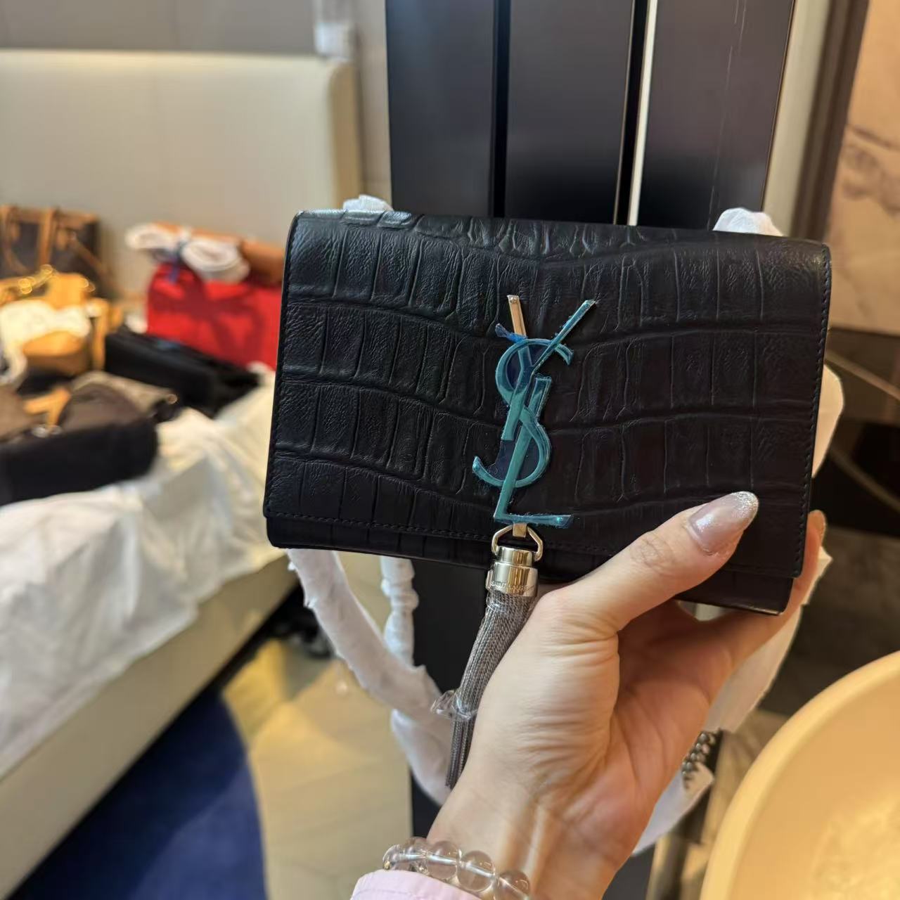 95新 YSL/圣罗兰 流苏包/非真假不退补不换