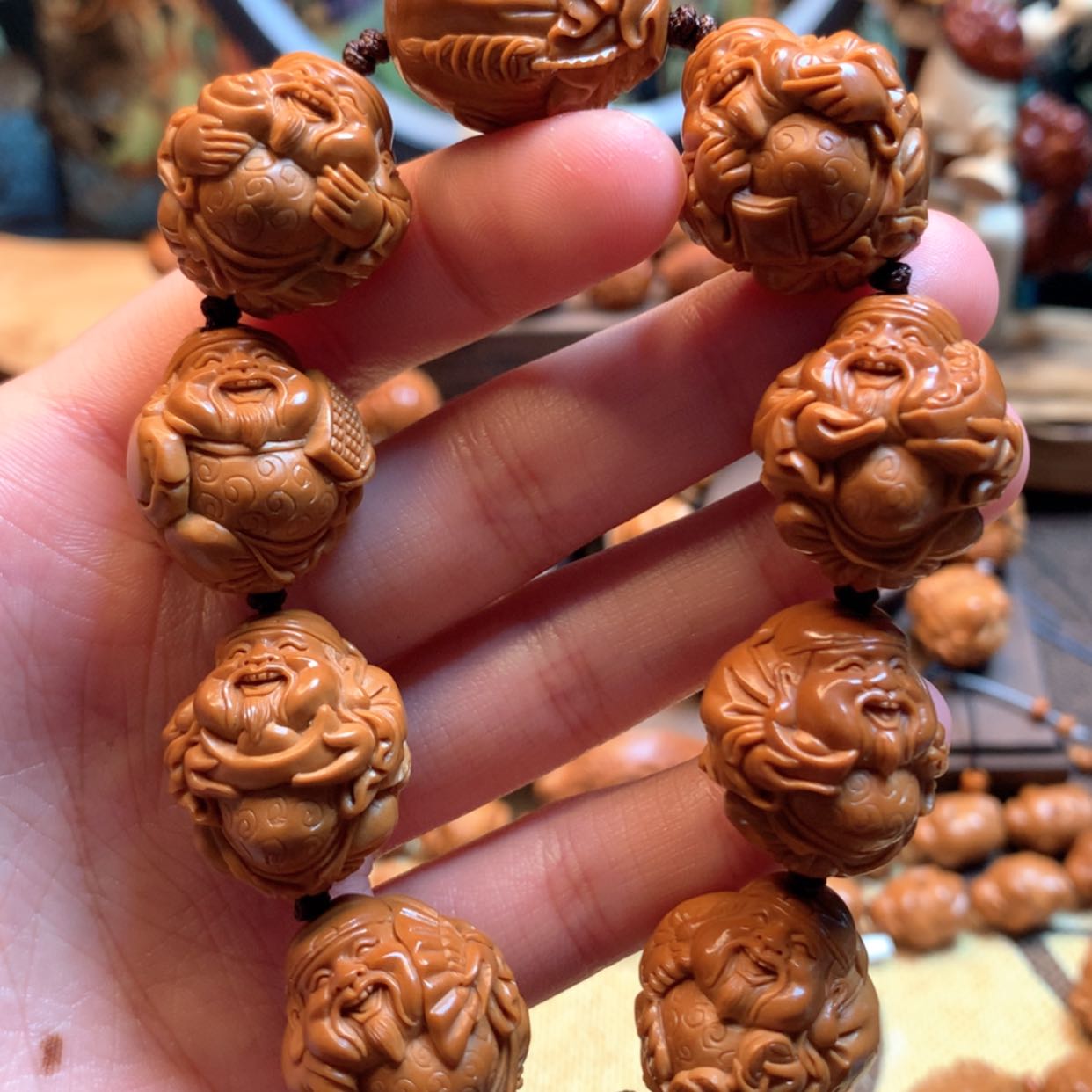 【闪购商品】橄榄核手串聚宝财神