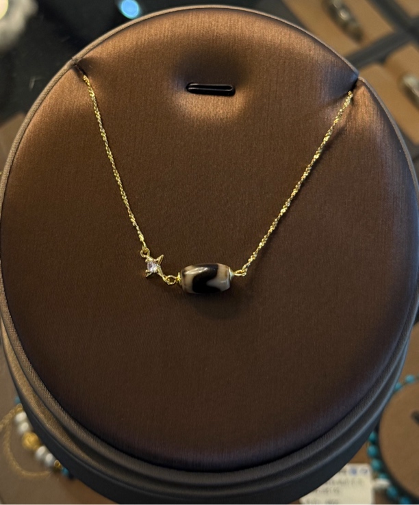 链子925银亚克力 日常项链 简单大方