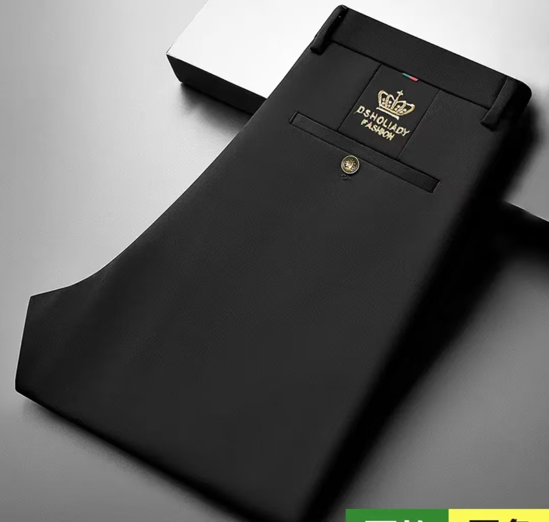 黑色休闲直筒裤百搭男士