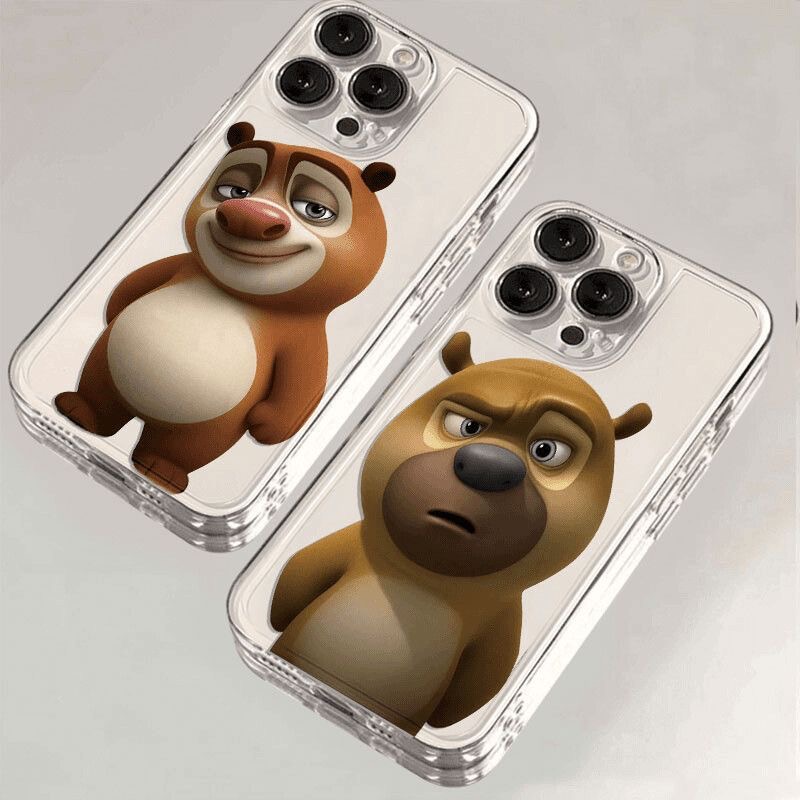飞虎胜熊大熊二表情包适用iPhone16/15手机壳华为P70oppo小米vivo