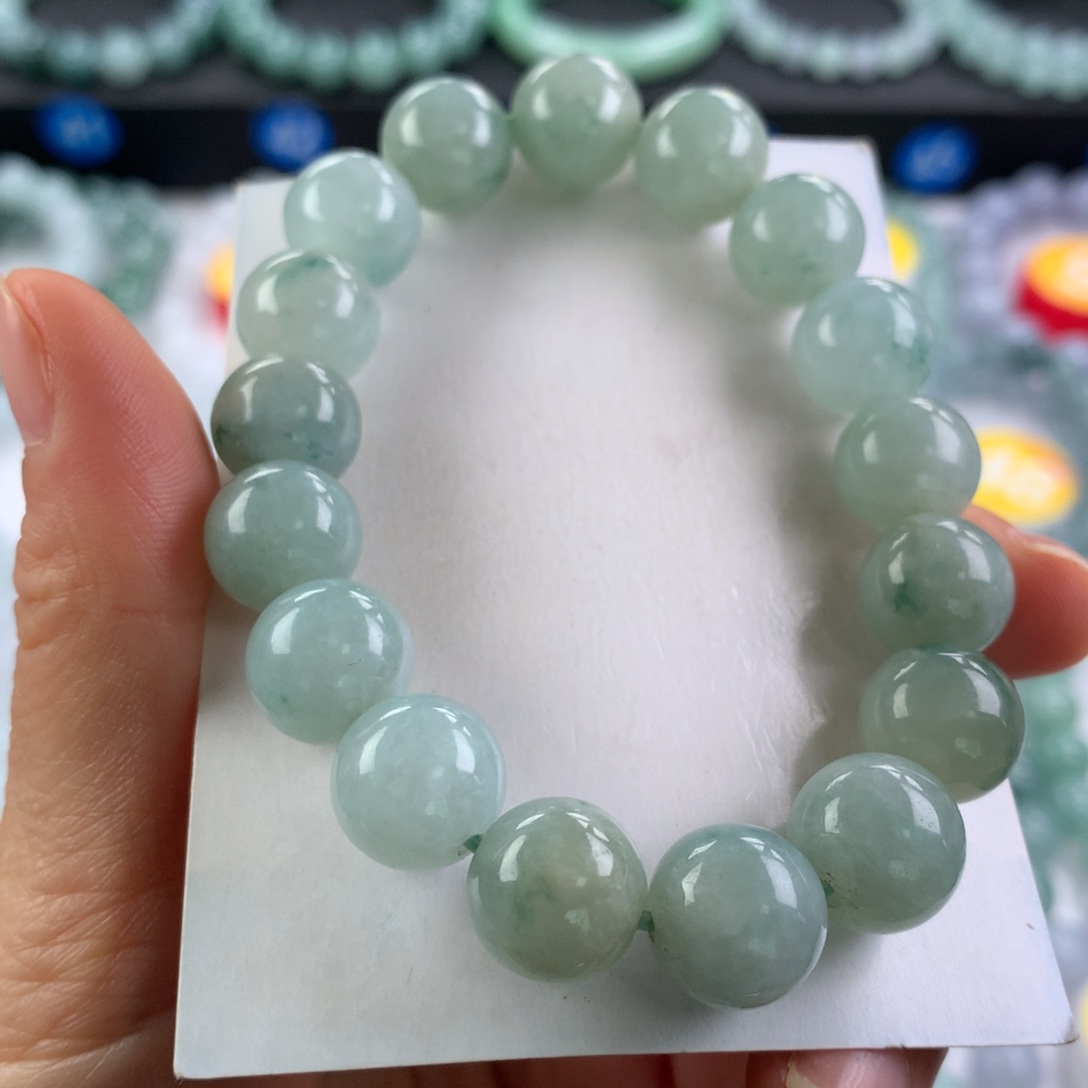 翡翠未镶嵌手链卡12.3