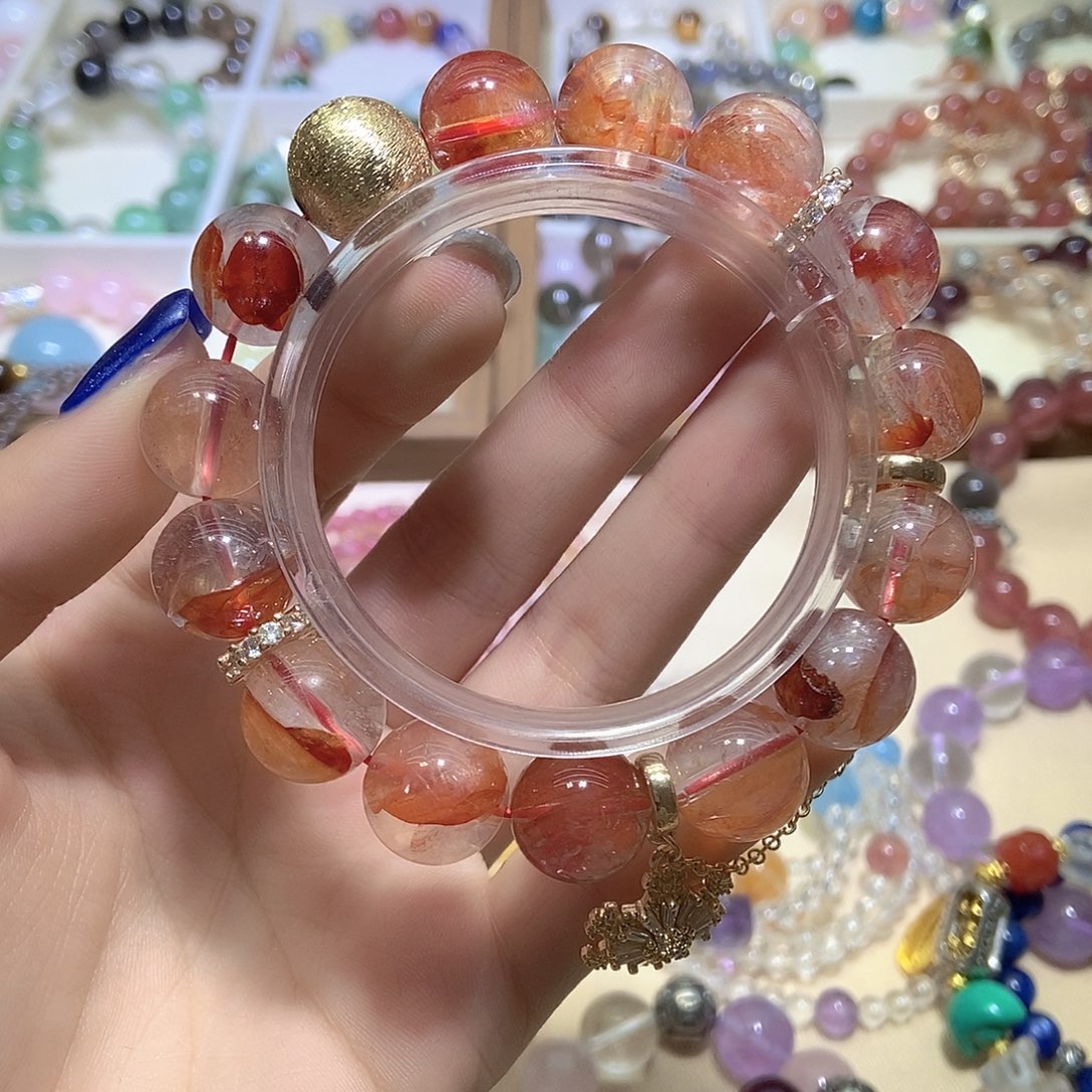 6***.烟晶银S925镶嵌手链手串