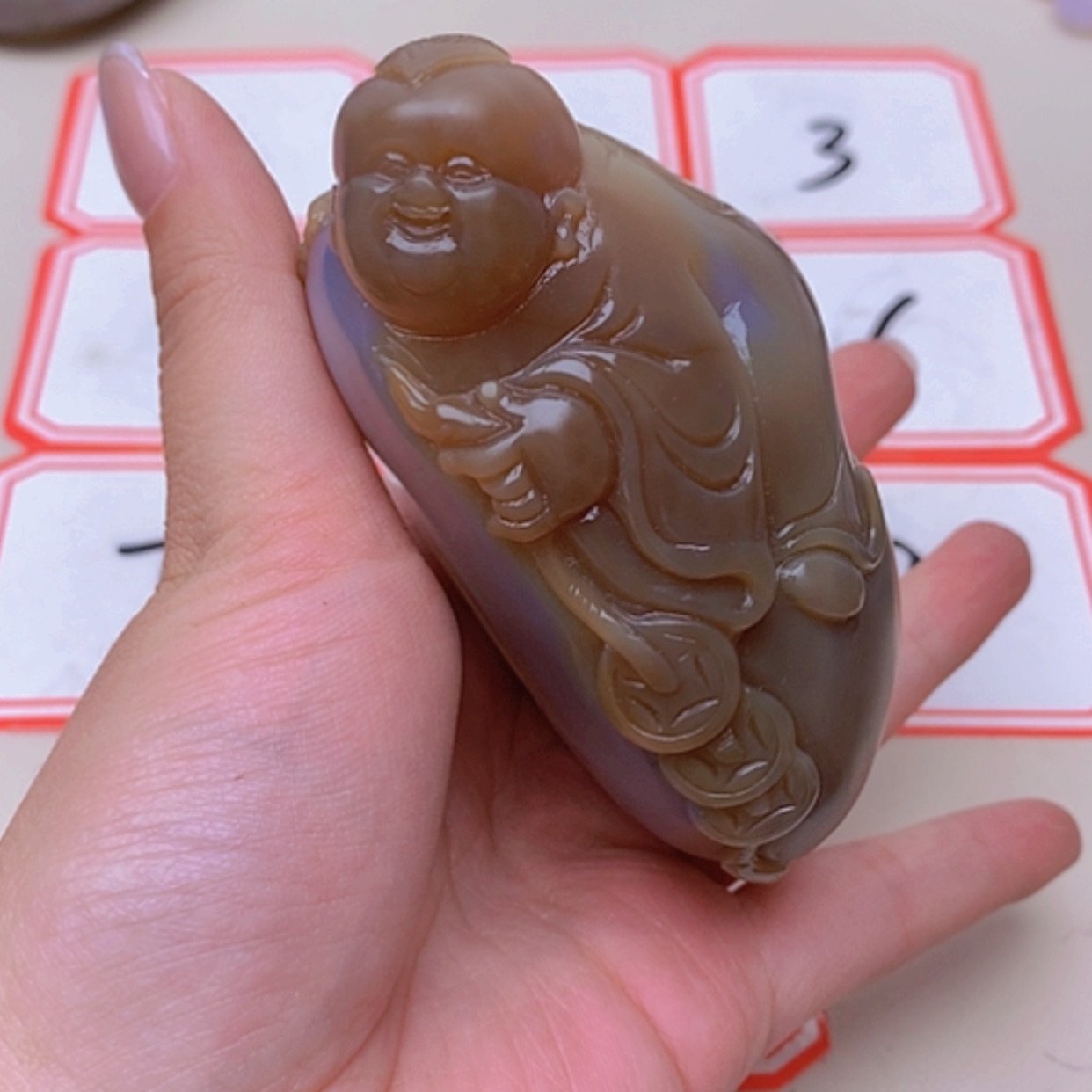 【闪购商品】未镶嵌玛瑙/玉髓珠宝半成品静***?