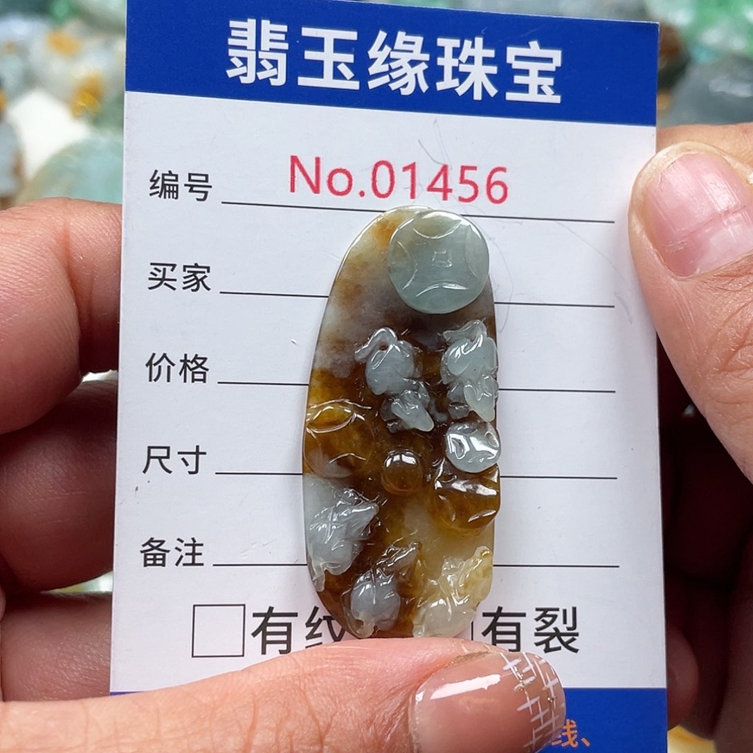 翡翠颈饰未镶嵌翡玉缘翡翠挂件