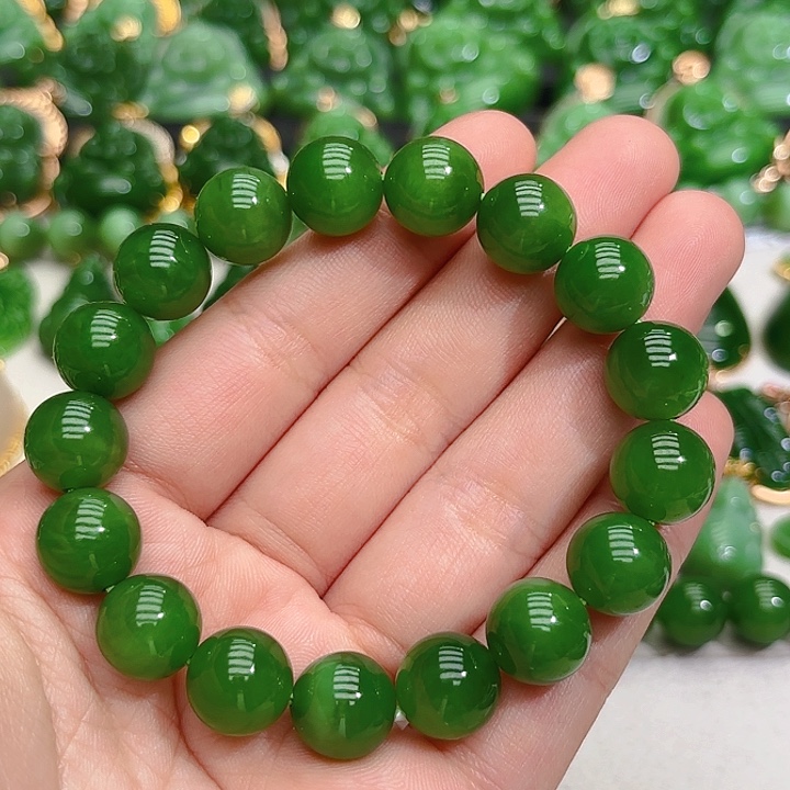 和田玉（碧玉）手串未镶嵌