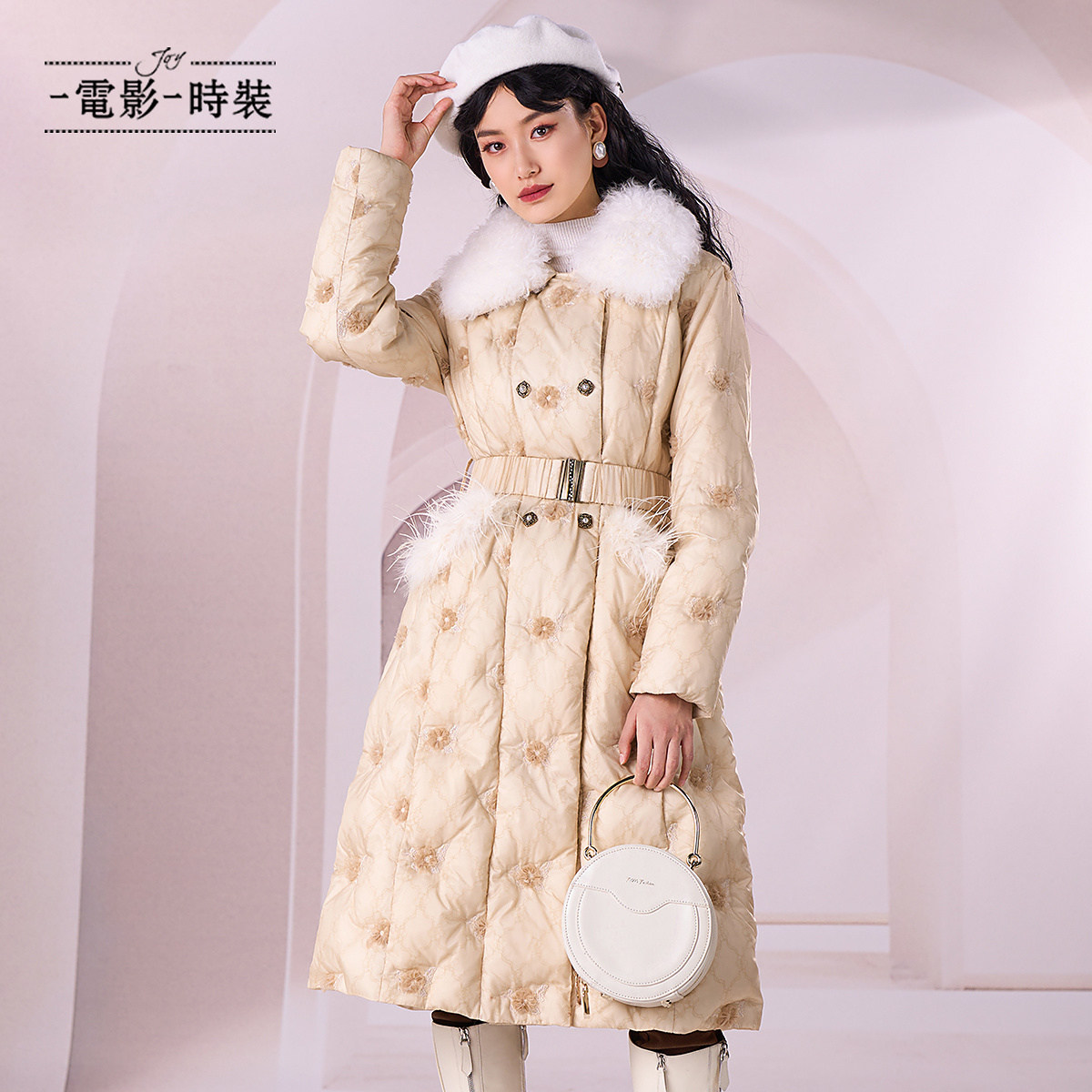 【林一专属】一电影一时装高端鹅绒羽绒服款外套保暖FEDI143596