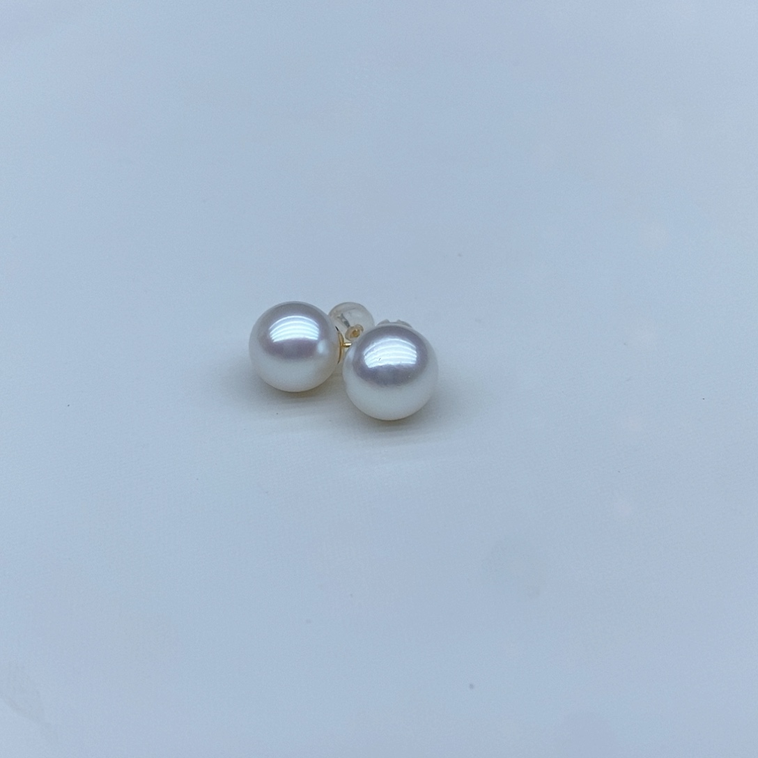 海水珍珠耳饰18K金镶嵌