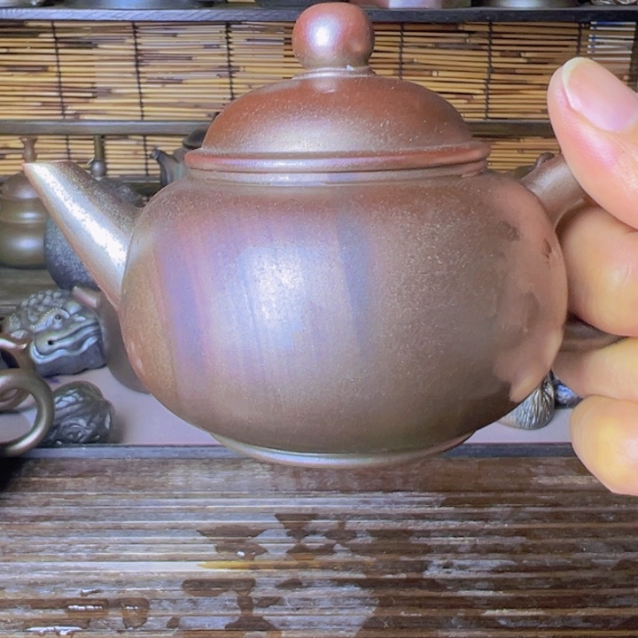 紫泥壶柴烧坭兴陶壶