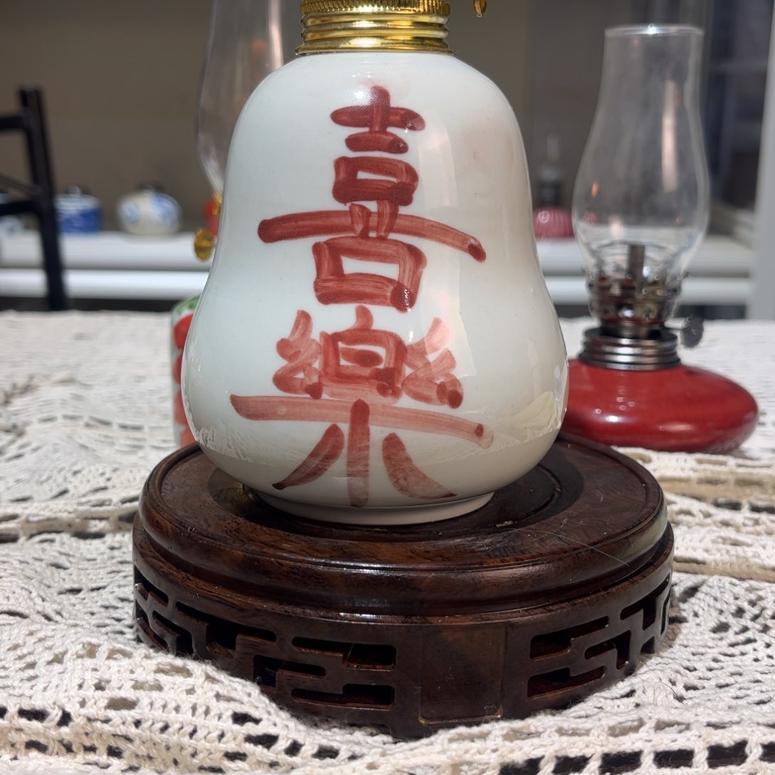 摆件景德镇陶瓷香薰灯