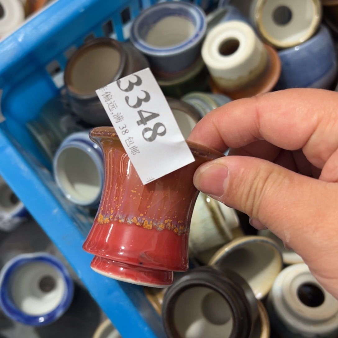 红陶景德镇手工花盆