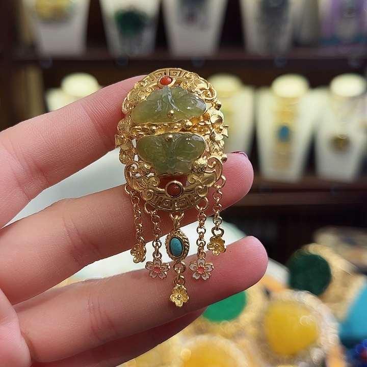 翡翠戒指银S925镶嵌戒指