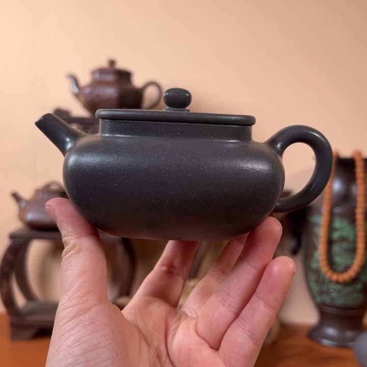 紫砂茶壶醒辰青灰泥
