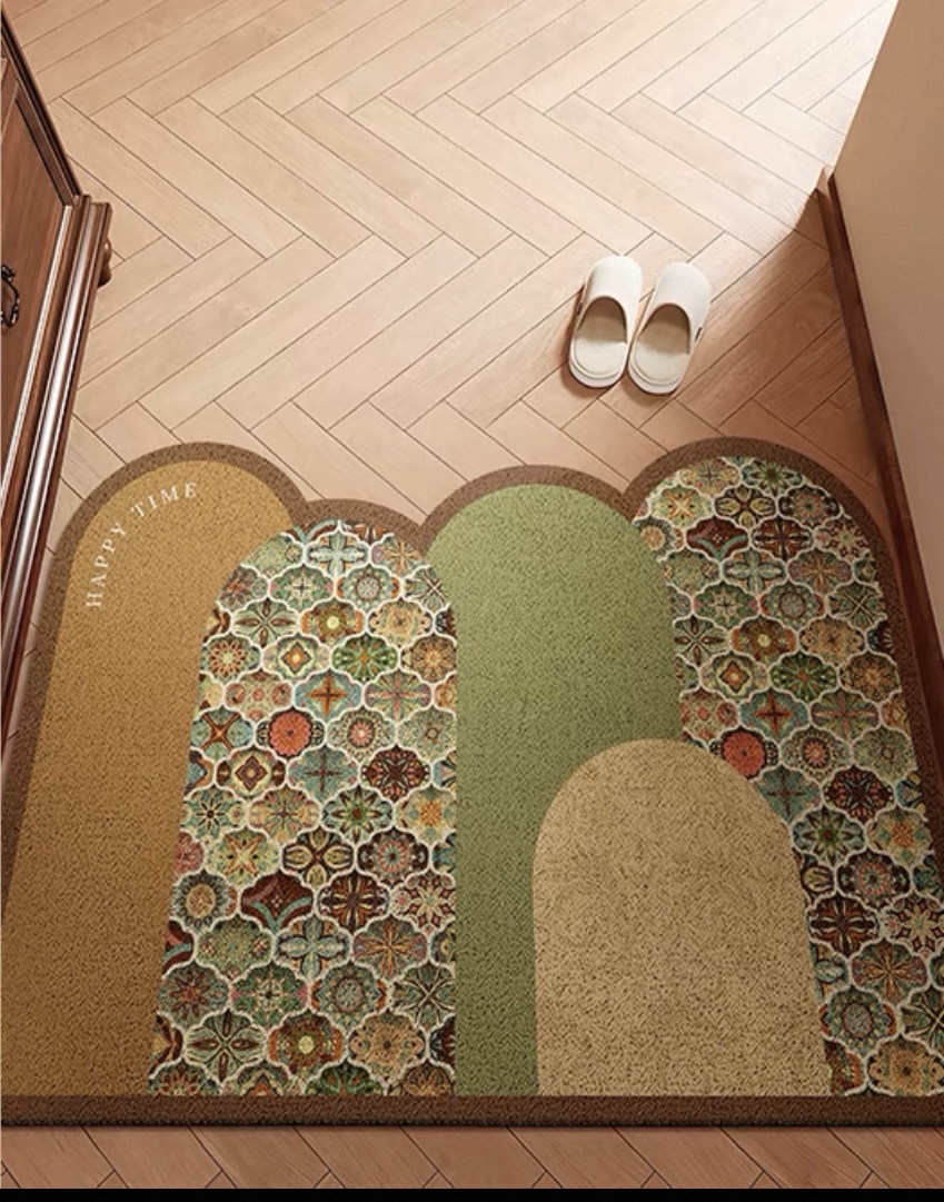 Z242-【80*120cm】硅藻泥防滑吸水耐磨地垫家用玄关门口实用脚垫