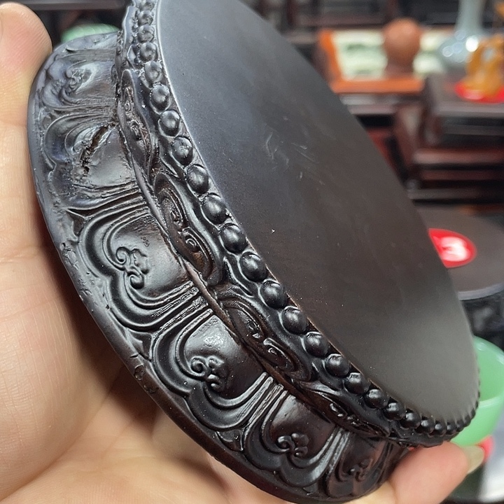 香榧木红木底座工艺品