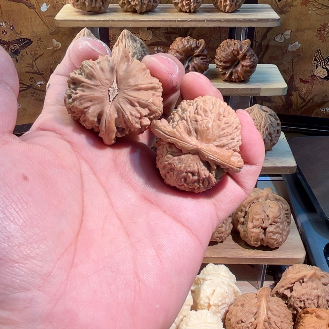 把件文玩核桃落*秋