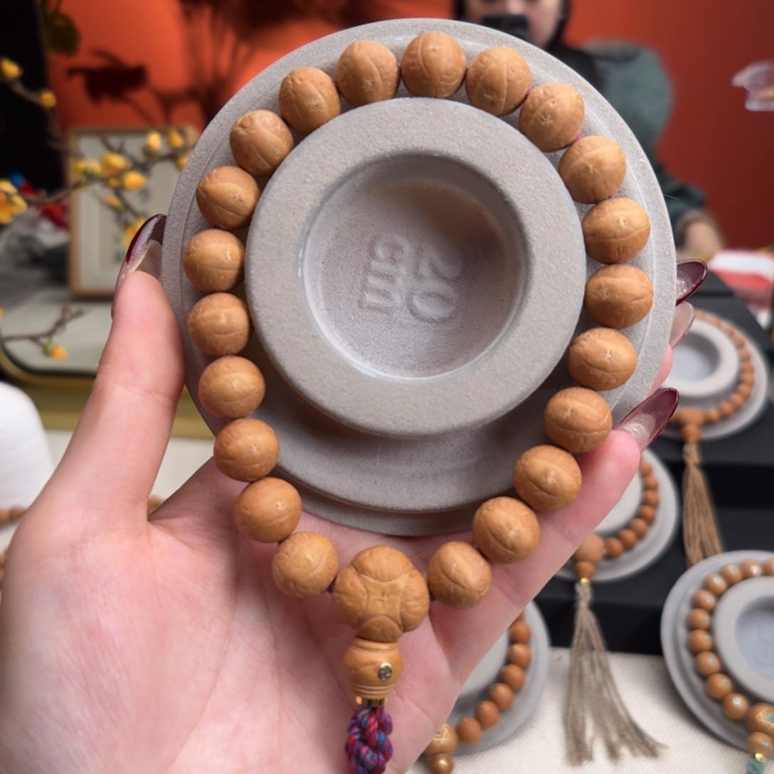 凤眼菩提手串12.5mm铁籽单圈素串头货新籽