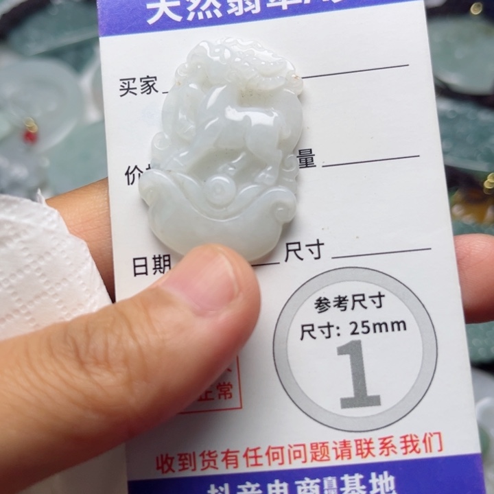 翡翠未镶嵌颈饰挂件