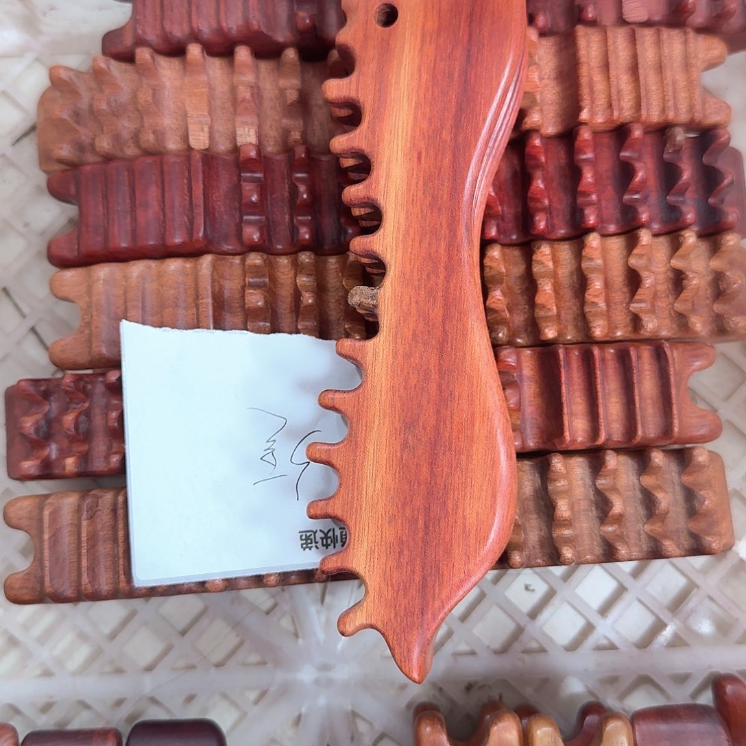 红檀木皮皮虾放松工具少豆