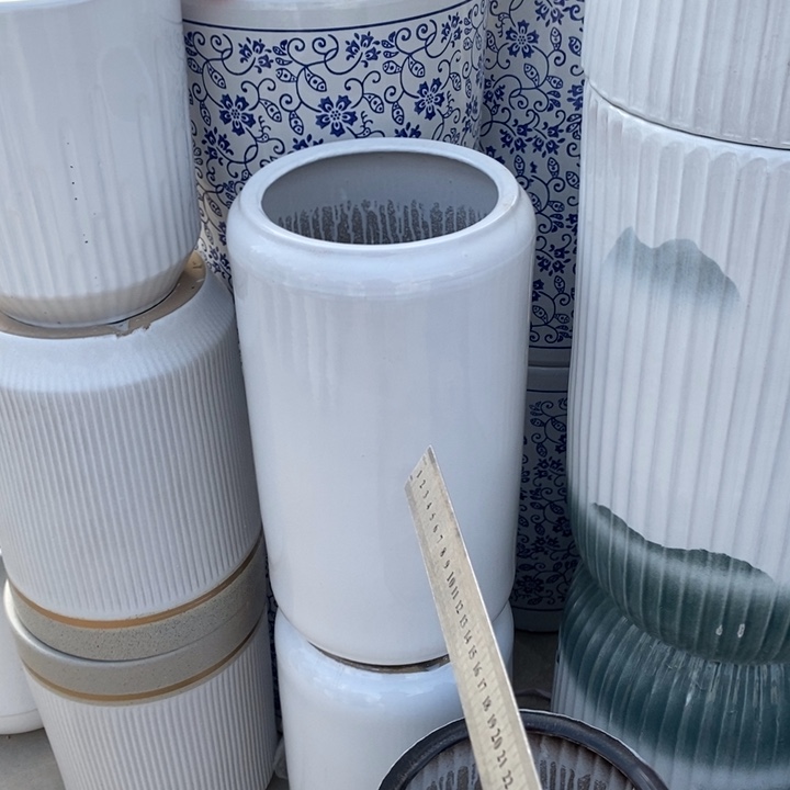 高腰白圆柱大号口25/50