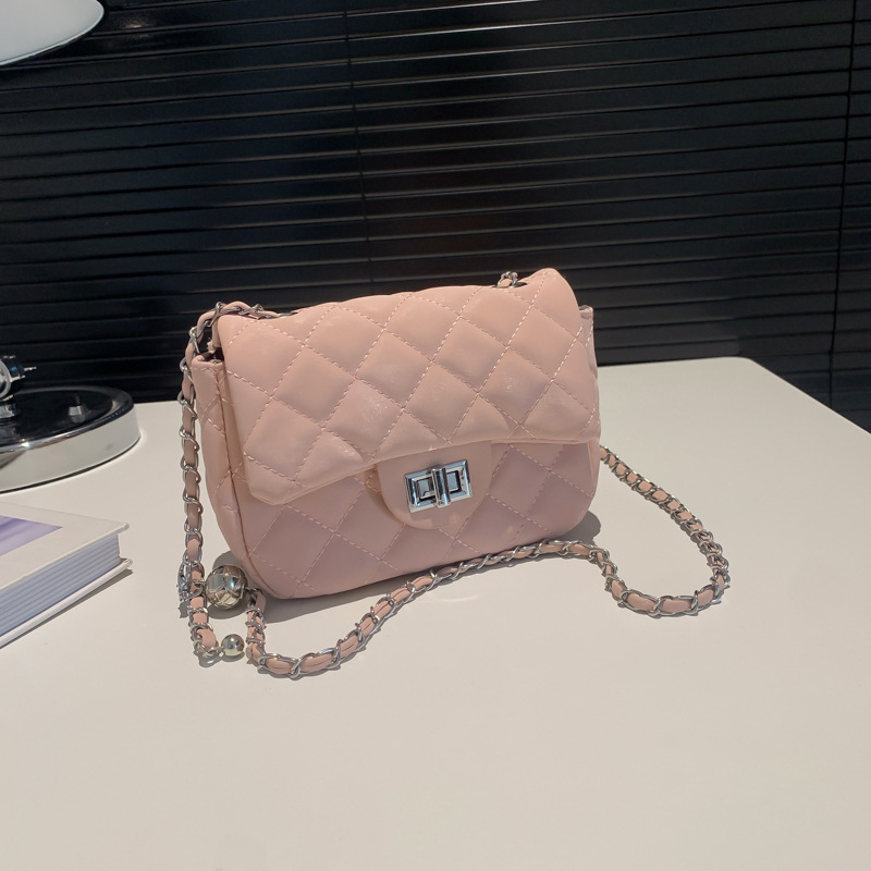 小香风菱格链条包包女士2024新款潮时尚韩版小方包百搭单肩斜挎包