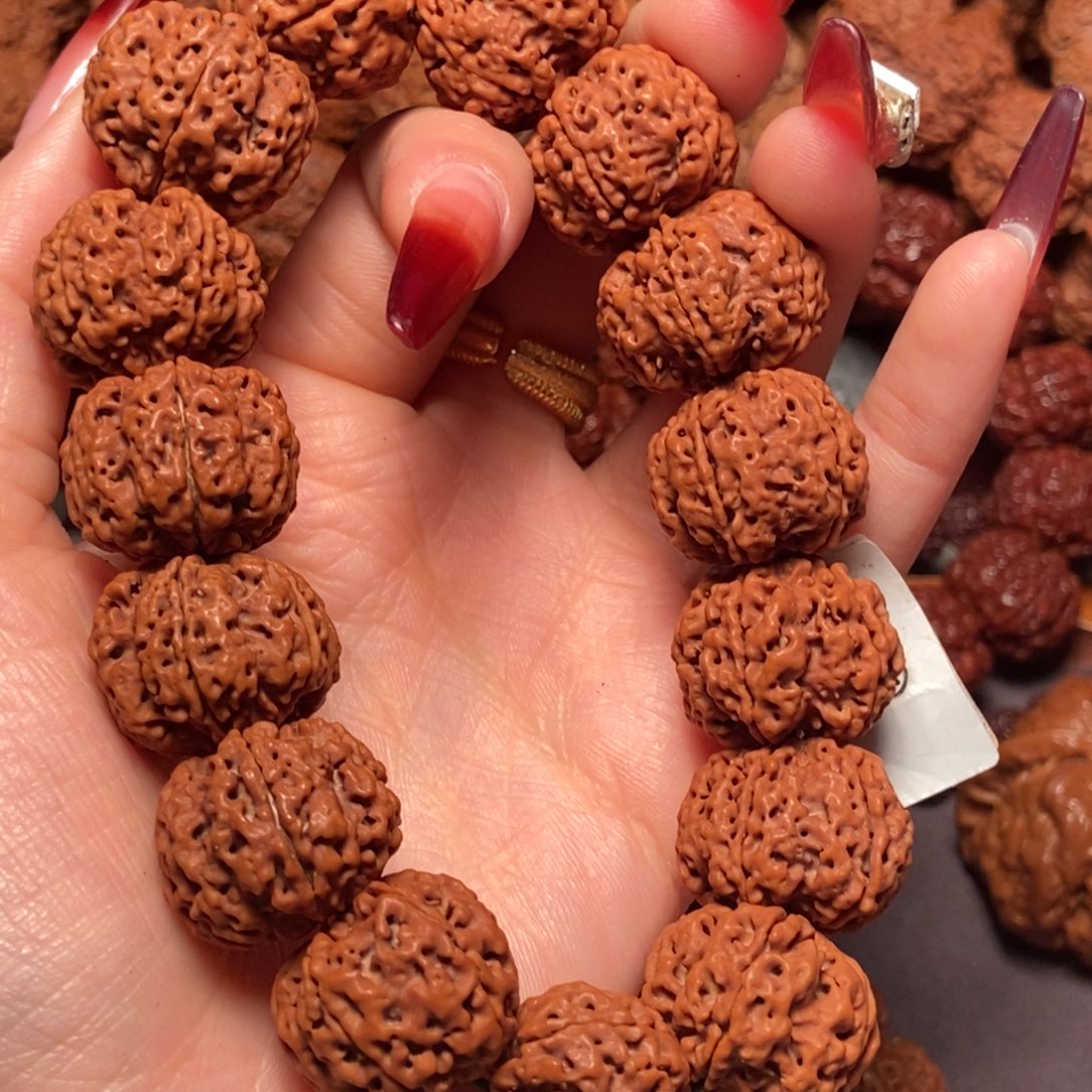 金刚菩提手串五瓣21.5蜂窝双龙036