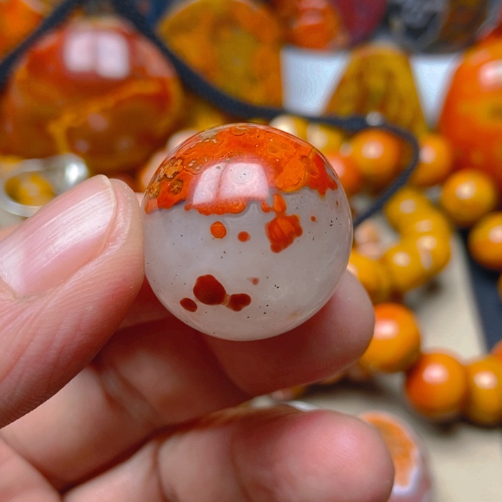 玛瑙/玉髓未镶嵌吊坠