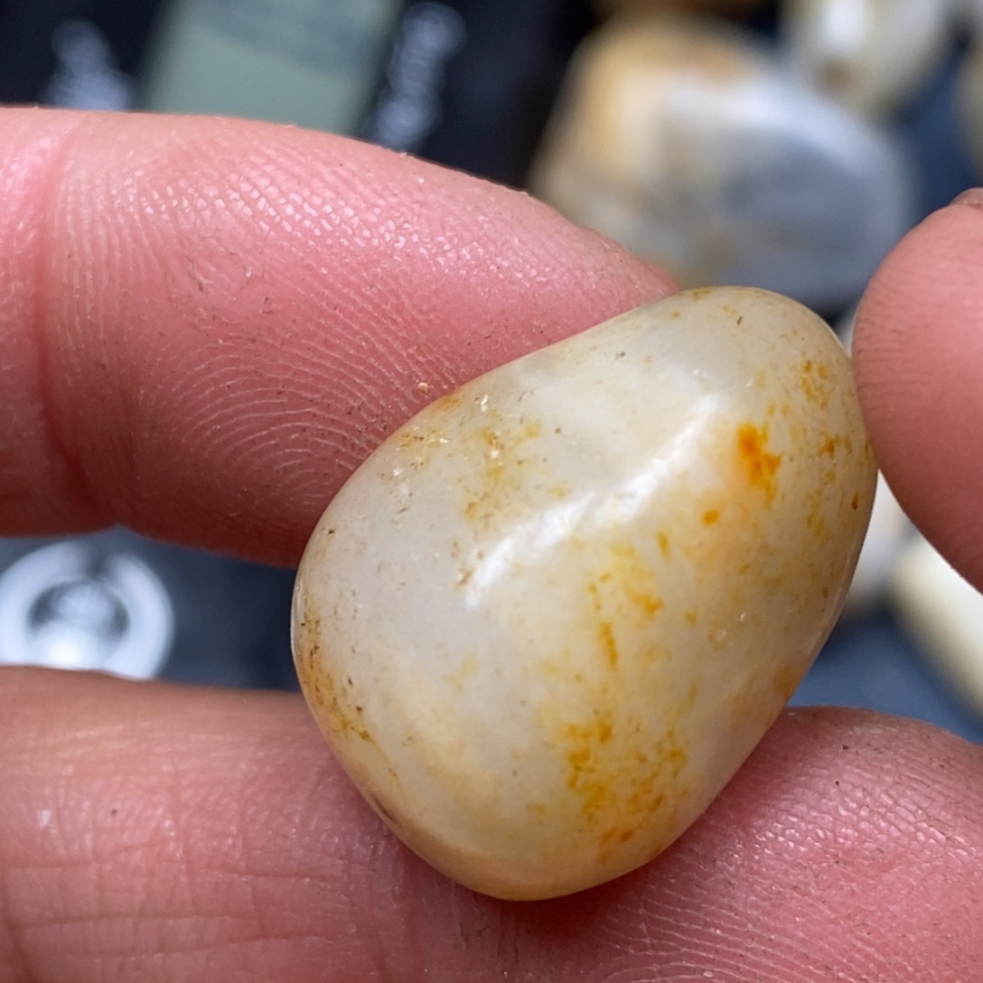 和田玉挂件足银镶嵌