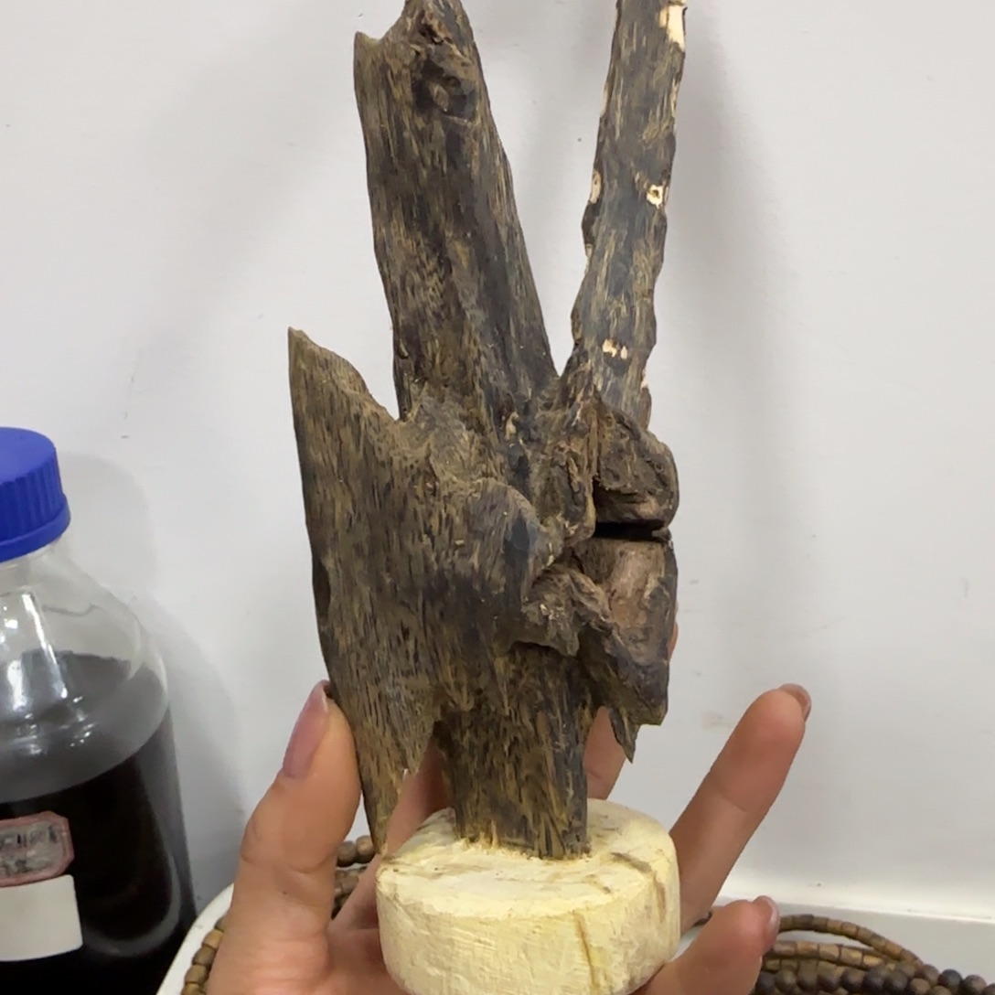 沉香木摆件棋楠沉香高油摆件块料154.7