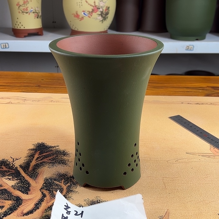 紫砂花盆紫砂兰花盆14