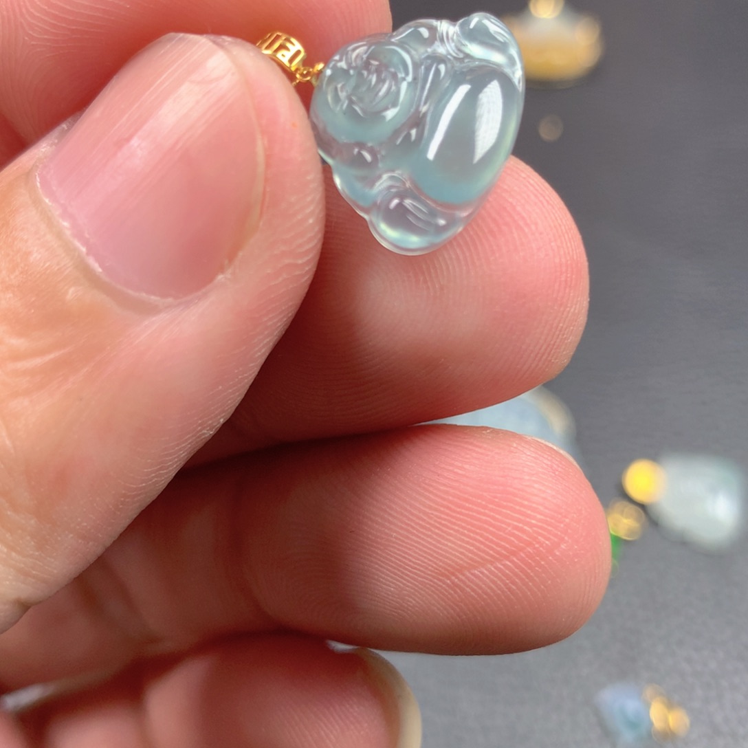 【闪购商品】翡翠18K金镶嵌颈饰翡翠