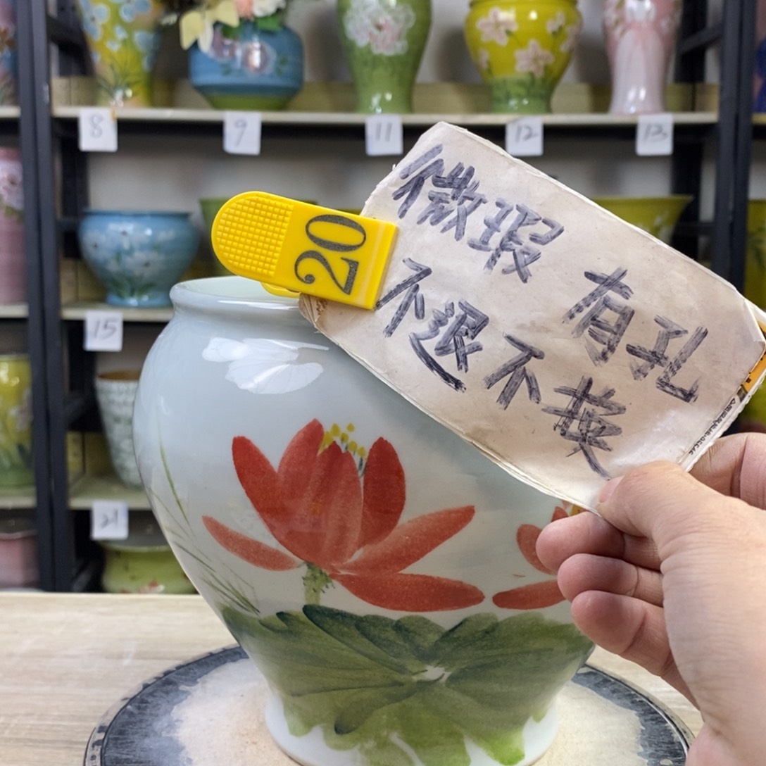 景德镇手工手绘陶瓷花盆